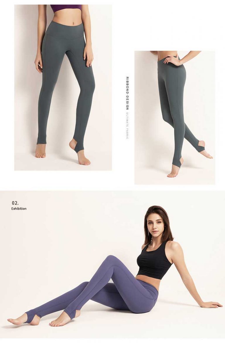 High waisted yoga pants ankle length Activewear manufacturer