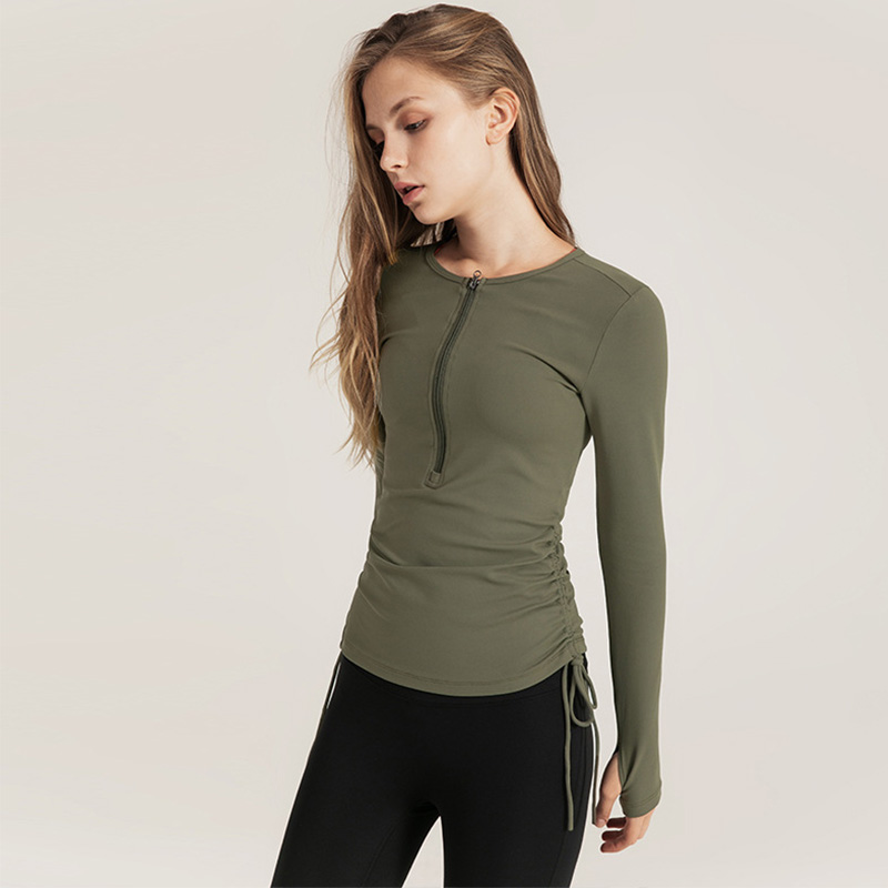 long sleeve long workout tops