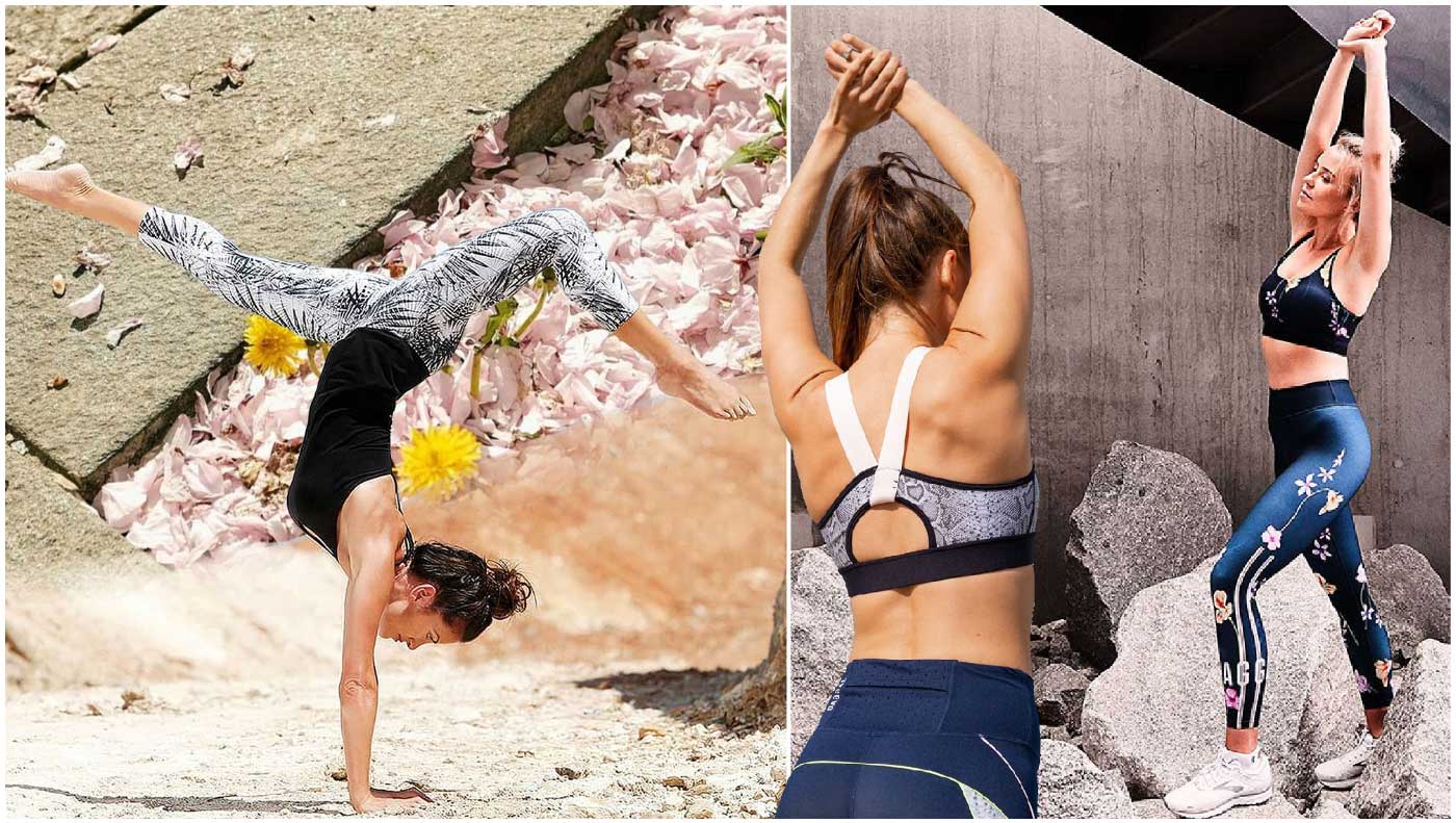 the use of natural language to create eye-catching yoga patterns and unconventional unique design has become the trend of sports fashion