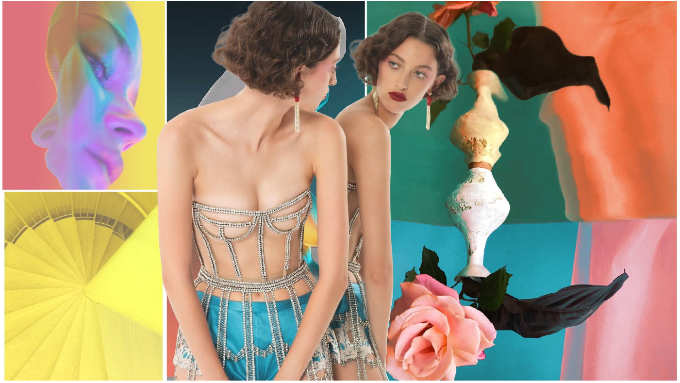 this theme promotes the change of women's bra demand for color, shape, fabric, craft and pattern.