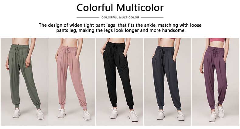 Casual high waist oversized loose leggings sports pants - Activewear ...