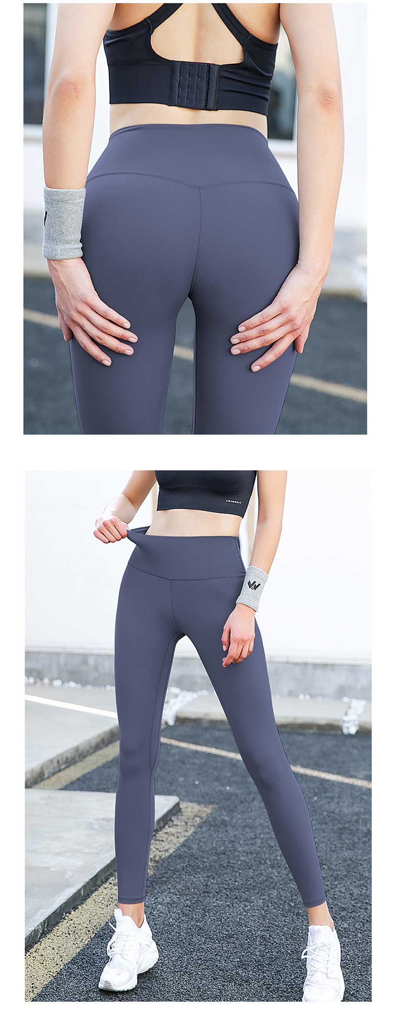 High elasticity and wear resistance, breathable and comfortable compression running tights. 