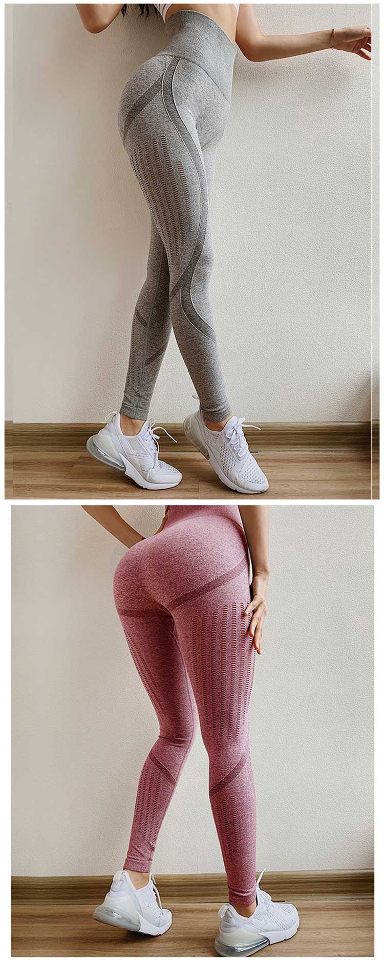 Seamless-yoga-pants-with-hollow-out-design-for-grey-and-red-color