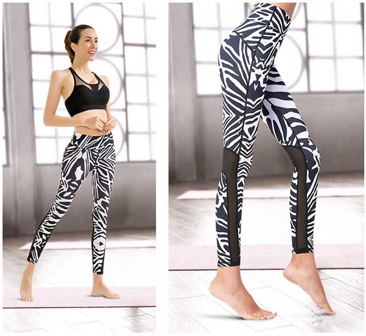 Zebra-print-mesh-leggings-Beautiful-hip-and-thin-leg