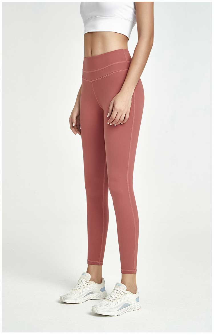 high waisted multi-color nylon yoga pants