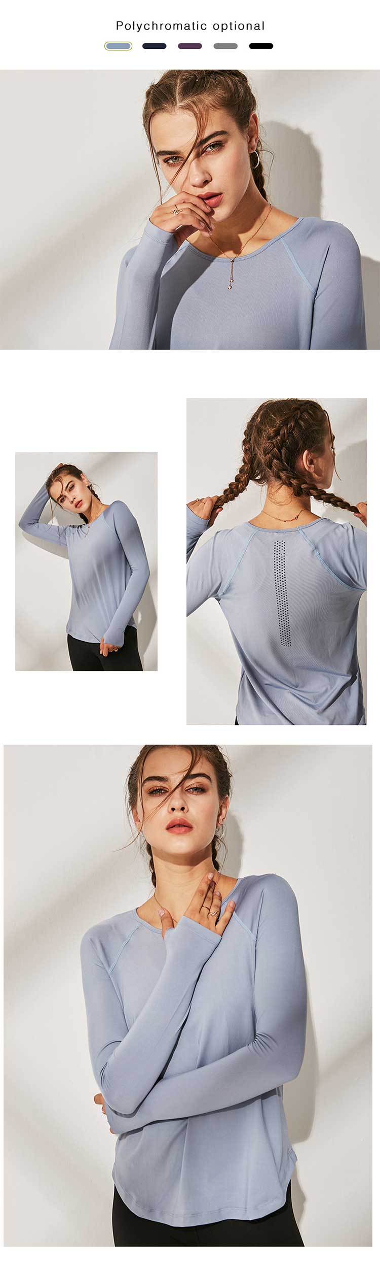 Round-collar-design,-leisure-while-fully-show-the-slender-neck-line.