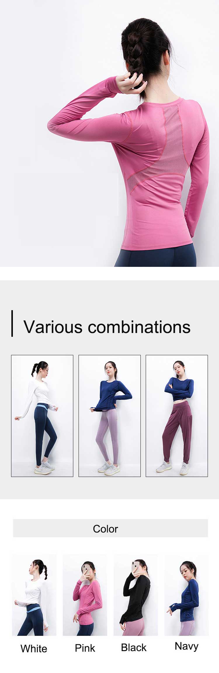 Running-shirts-women-is-designed-for-sports,-the-fabric-is-light-and-elastic