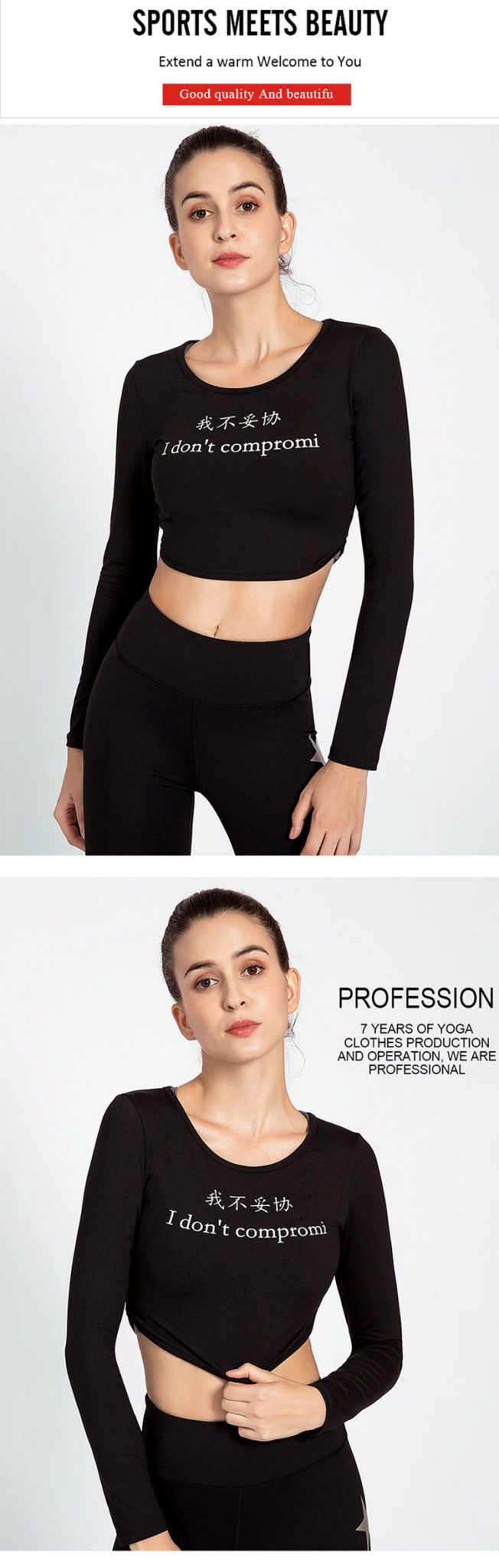 Ladies long sleeve sports tops Activewear manufacturer Sportswear