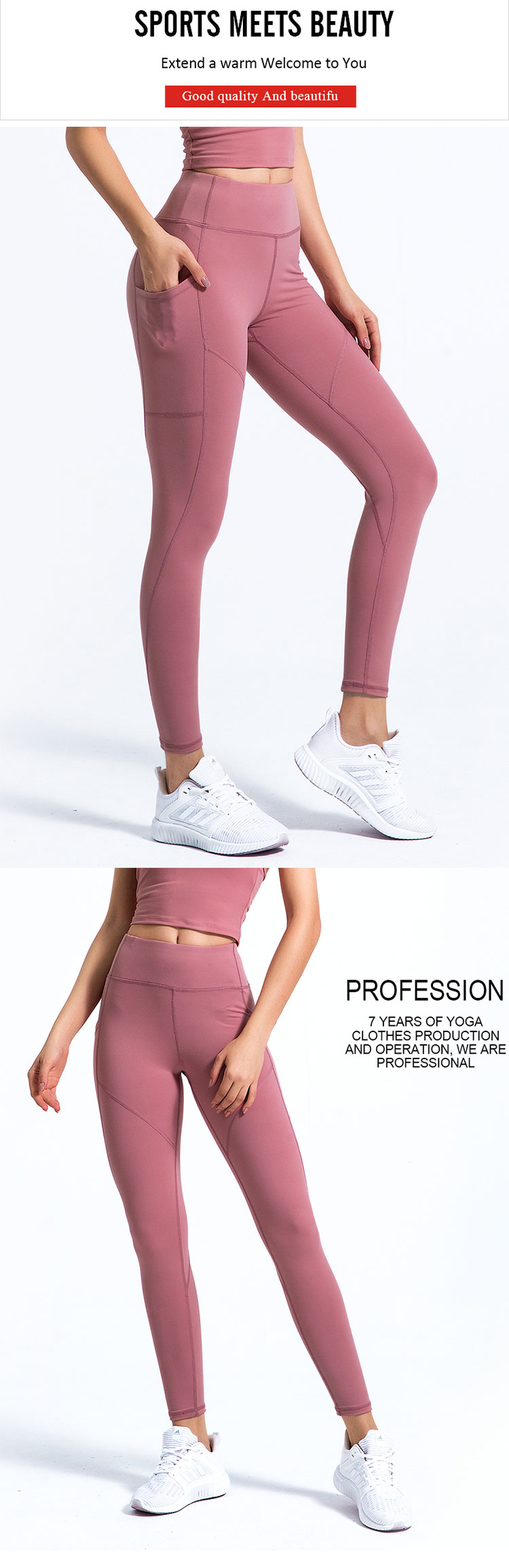 The-yoga-pants-with-pockets-outlook-surface-pays-more-attention-on-breathable