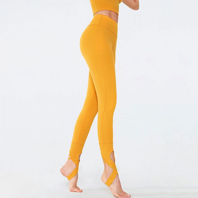 Yellow yoga pants Activewear manufacturer Sportswear Manufacturer HL