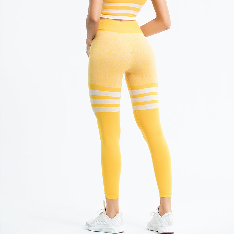 yellow athletic leggings