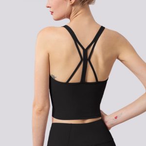 Black sports bra