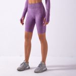 Purple running shorts