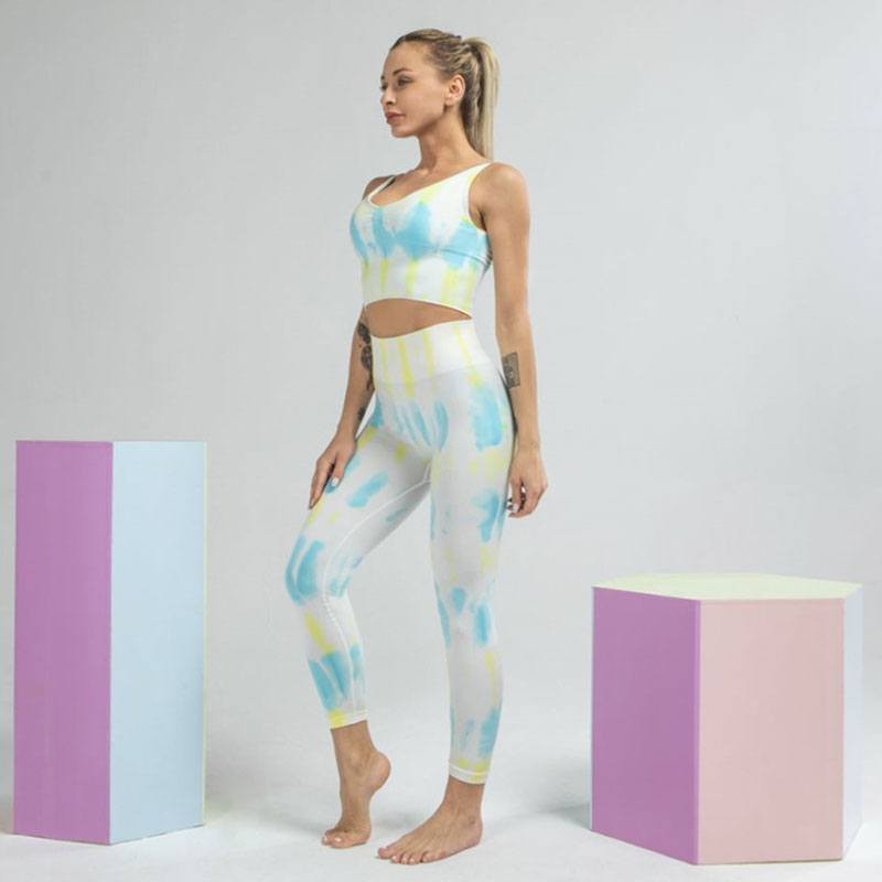 Tie dye yoga leggings