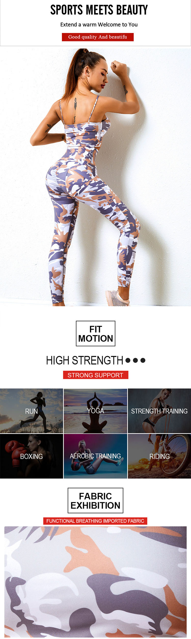 Trendy people who like camouflage gym leggings believe that a single product with camouflage patterns is indispensable