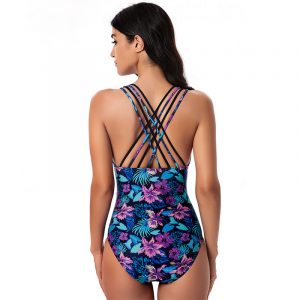 Backless one piece swimsuit
