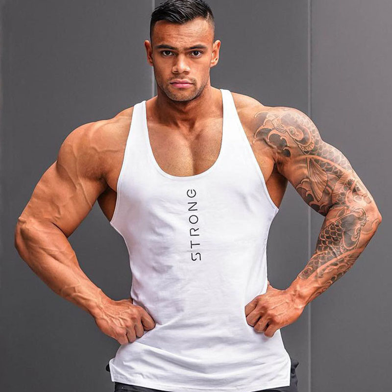 Gym vest tops mens