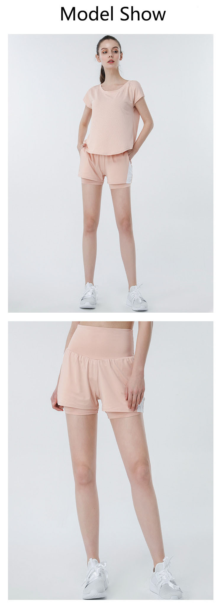 High waist design that fits the waist and abdomen, simple and generous, comfortable to wear.