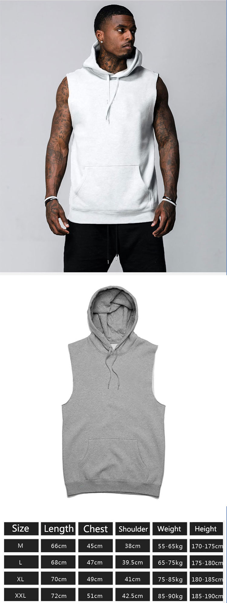 Hooded design to maintain body temperature and wear sports style.
