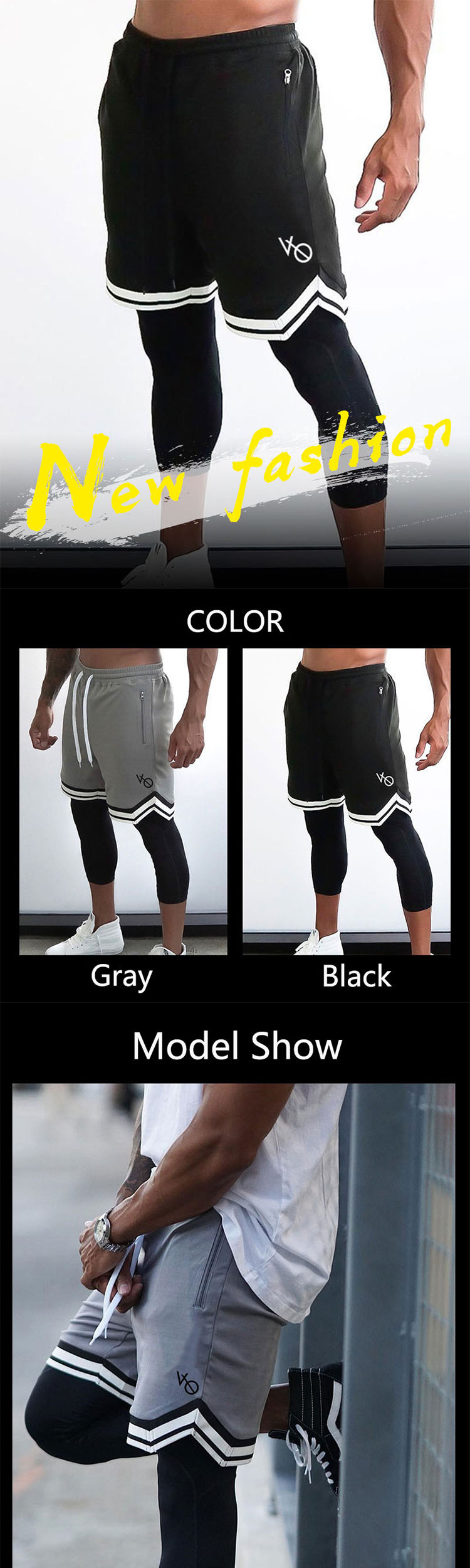 Mens workout shorts mostly appear with elastic drawstrings at the waist