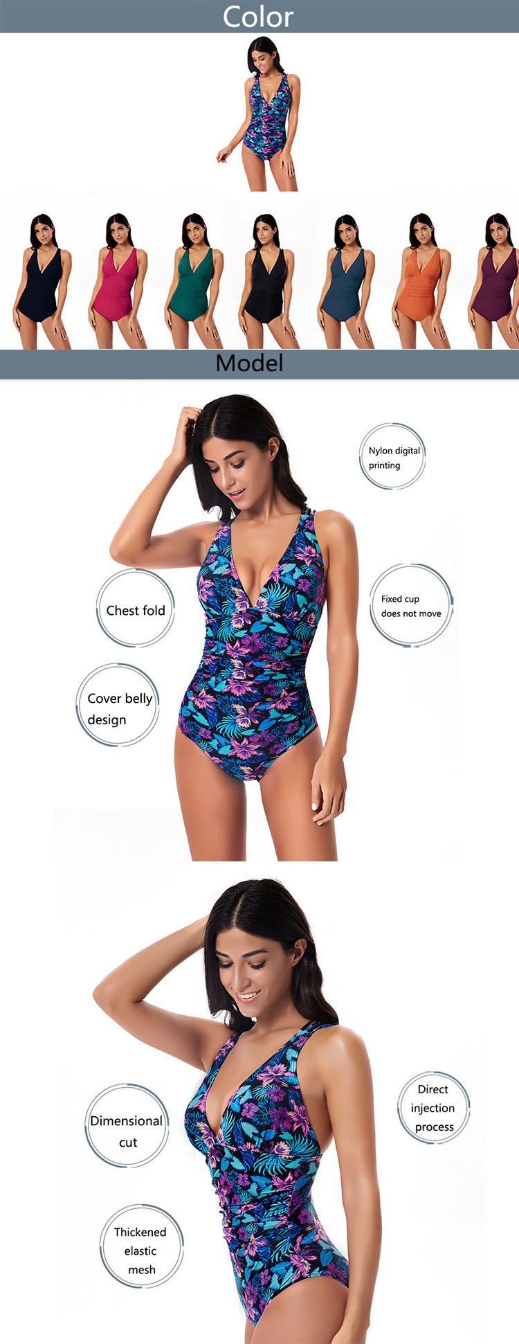 The design of backless one piece swimsuit has frequently appeared in the design of underwear and home clothes this season