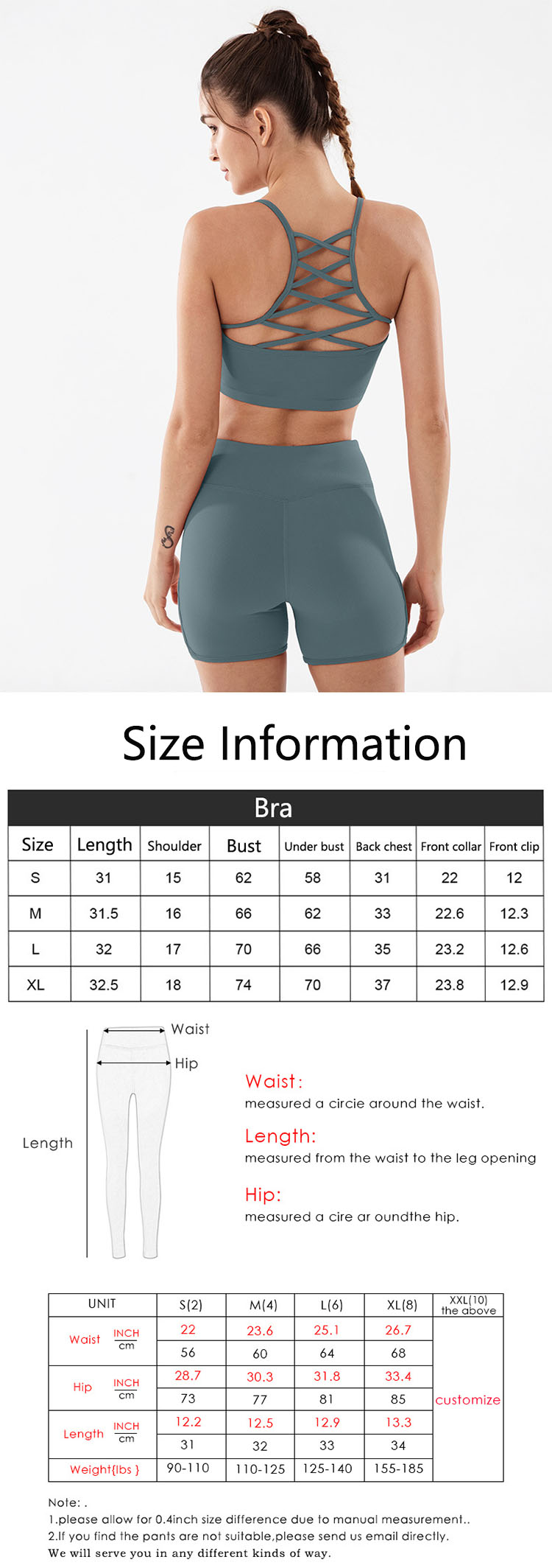 Widen the waist seal, fit the waist, hide the small belly to achieve the effect of lifting the hips.