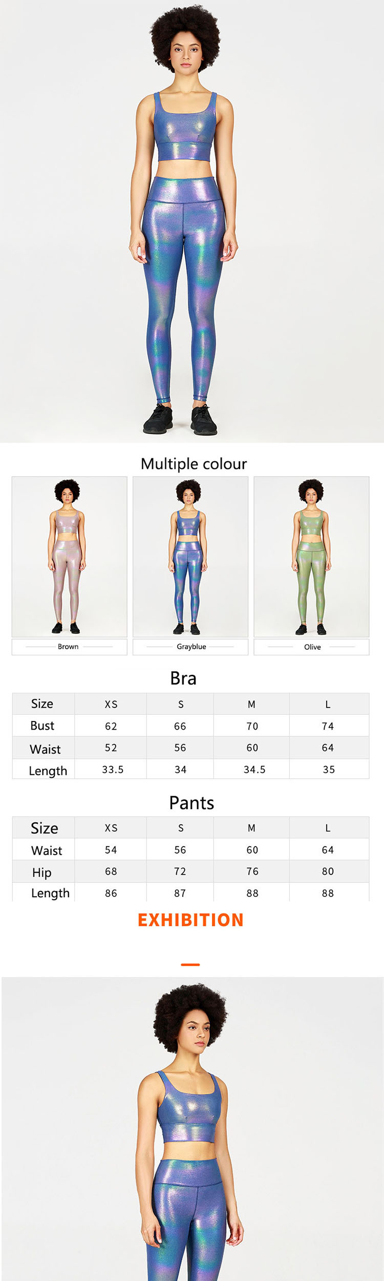 Yoga trousers womens uses large and small yarns to form a horizontal texture style