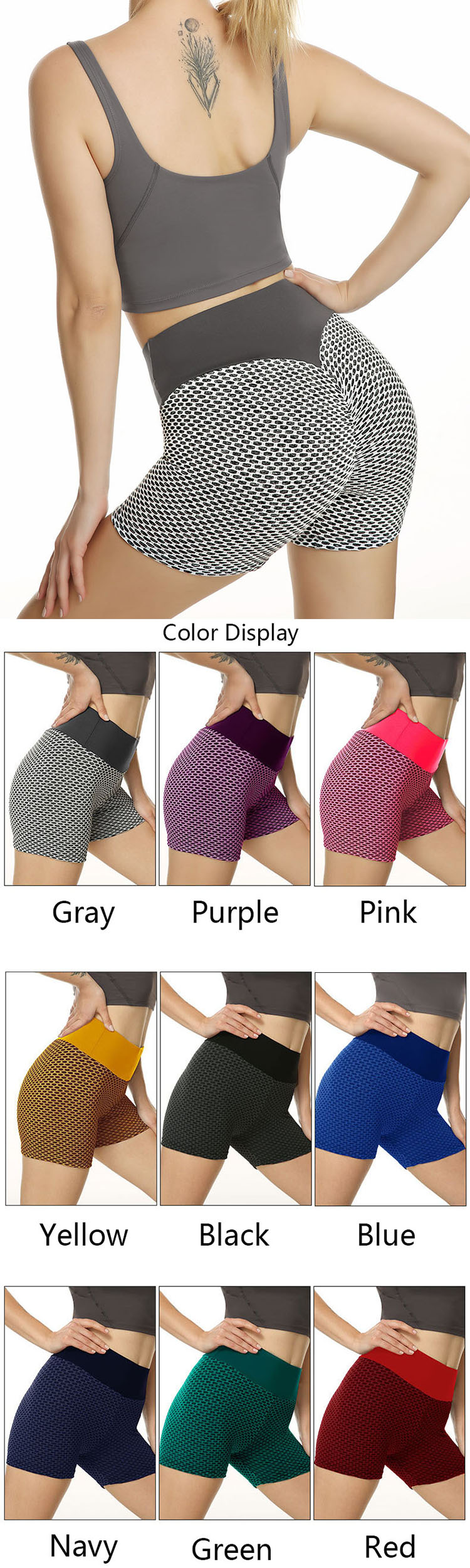 Honeycomb yoga pants is an indispensable single product in yoga fitness