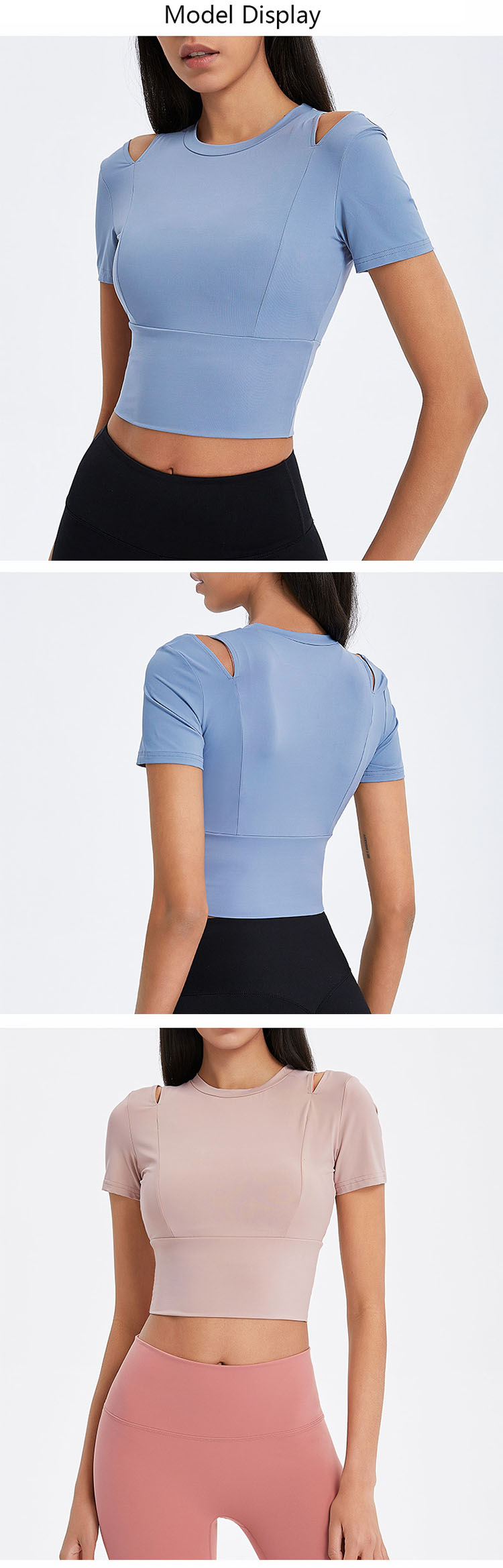 Shoulder line design, showing sexy, breathable and comfortable.