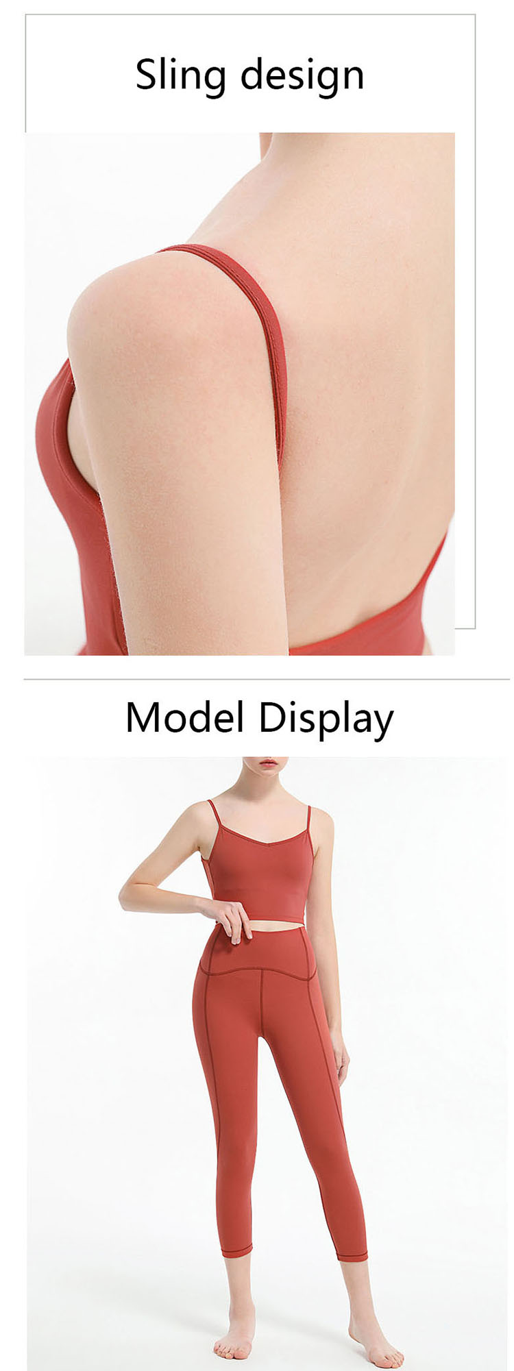 U-shaped beautiful back design, fashionable and versatile.