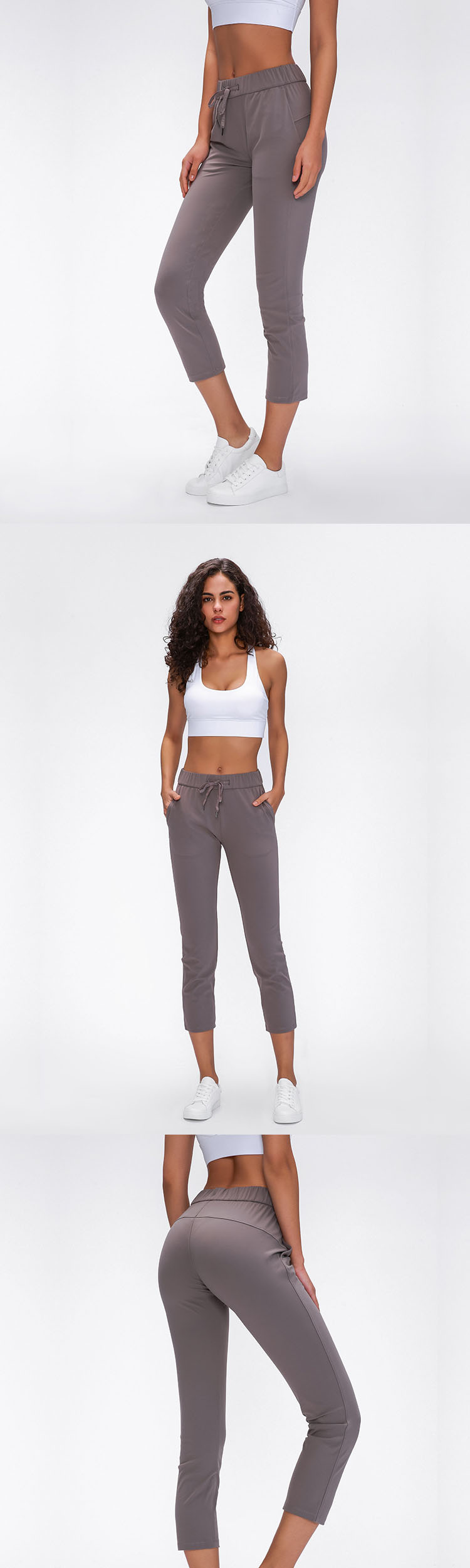 Knitted yoga pants have good tolerance, increase the texture and breathability of yoga pants.