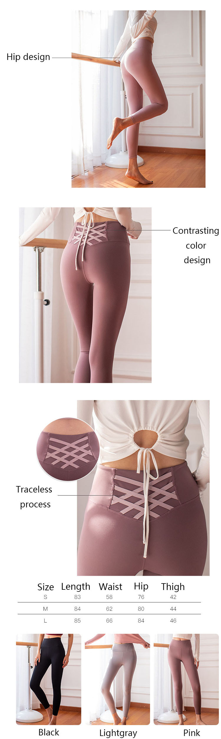The cropped workout leggings is mainly practical in the application of Pi overcome