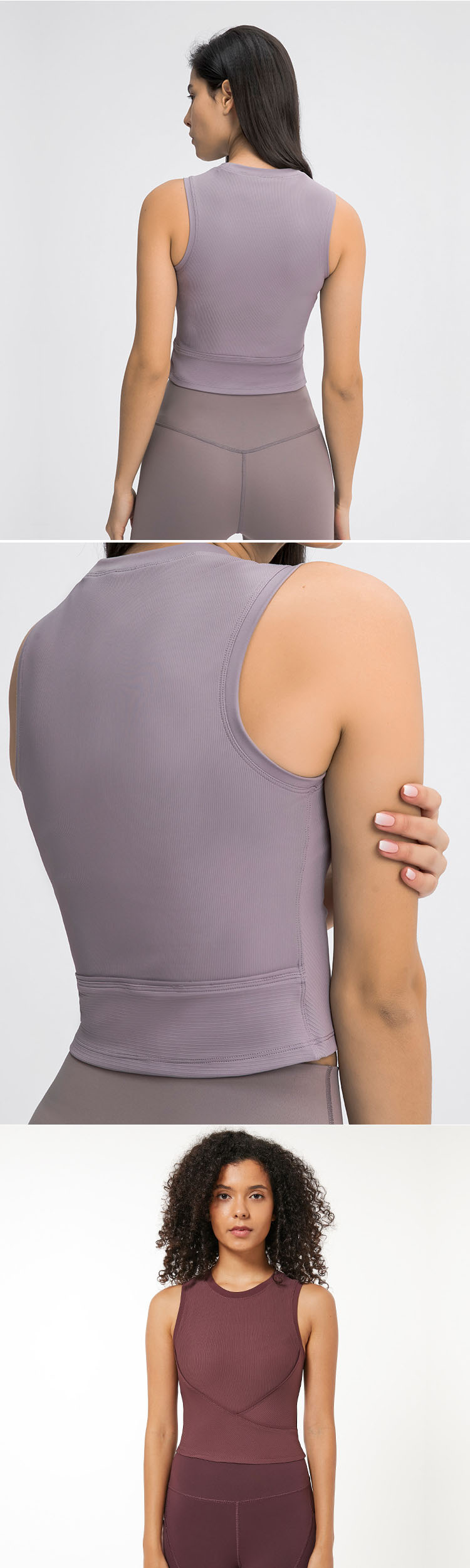 The sleeveless vest is more comfortable and free, and the movement is not stuffy.
