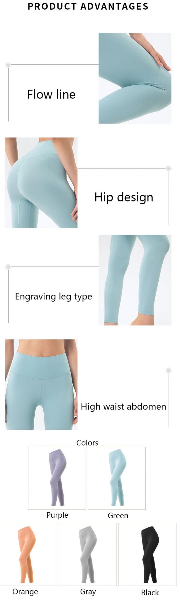 Sport yoga pants Activewear manufacturer Sportswear Manufacturer HL