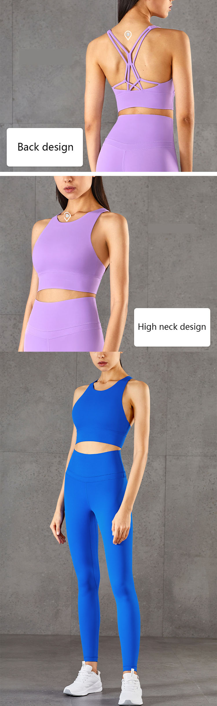 The Wired sports bra is mainly designed with delicate stitch design and neckline yarn