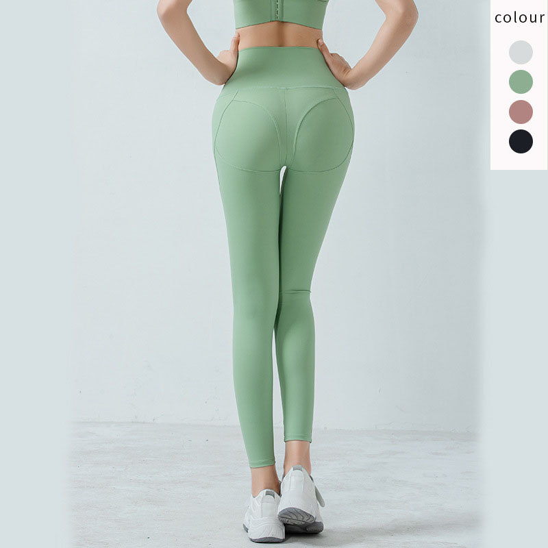 Green workout pants