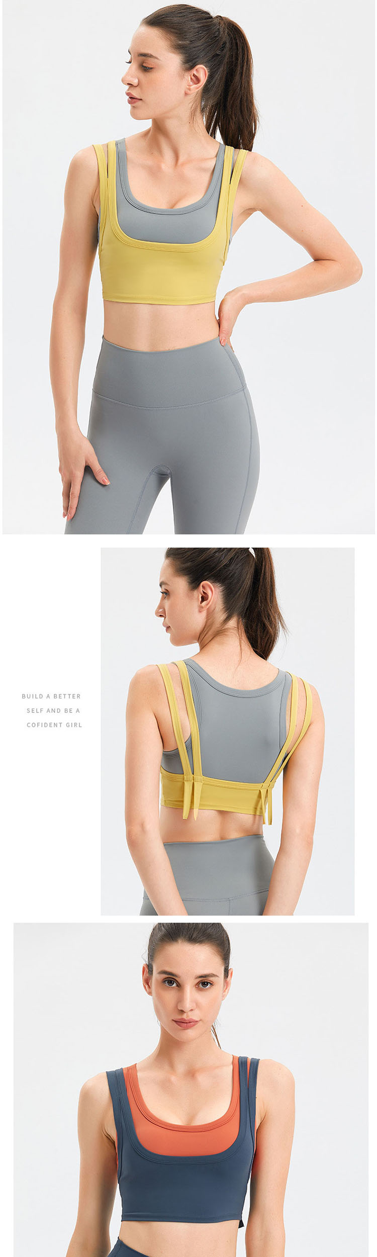 I-shaped back design, breathable and slim, without restraint in movement.