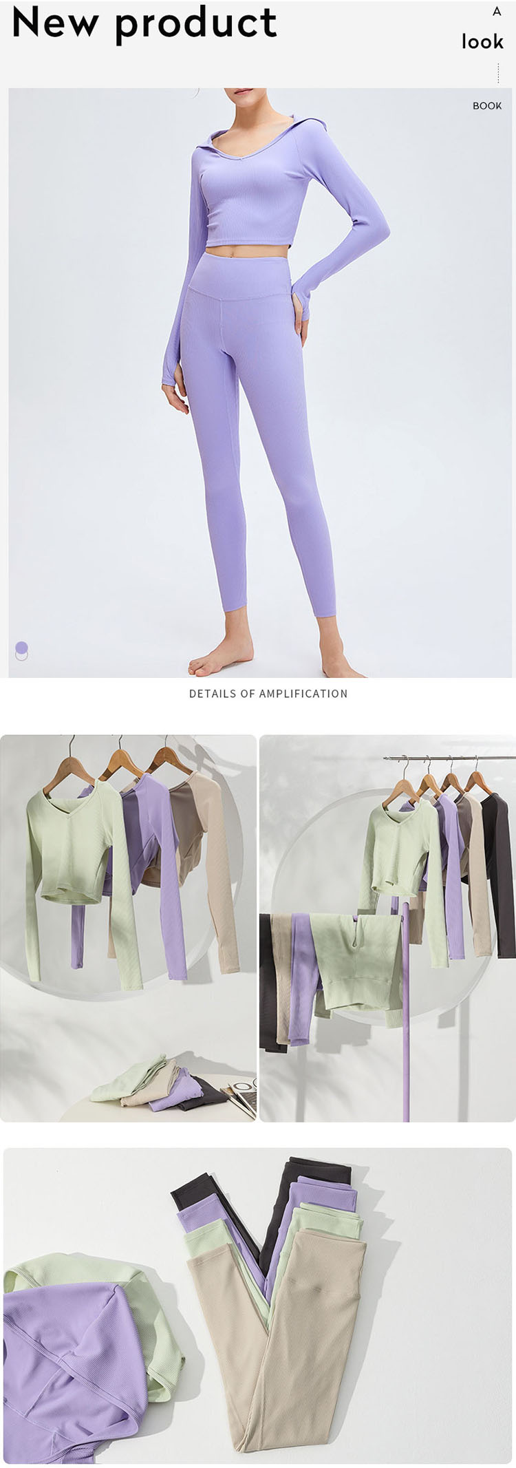 The tight yoga shirts is mainly designed on the front neckline