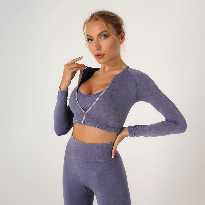 Workout crop tops long sleeve are an indispensable trendy item in summer