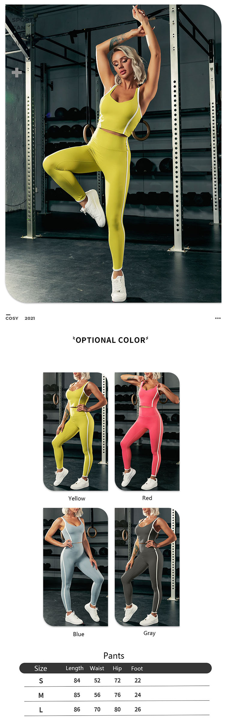 The changing design of grey athletic leggings is the key direction in the pattern development of dresses