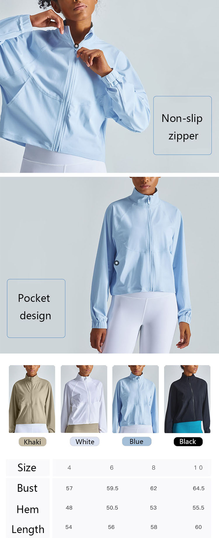 The zipper design adds functionality to long sleeve cycling top