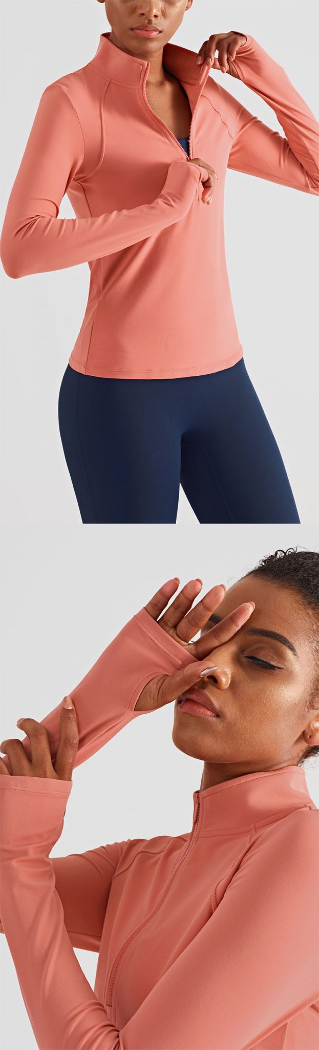 Long sleeve gym shirts womens Activewear manufacturer Sportswear