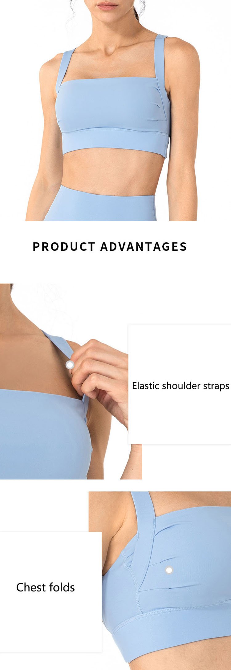 The front design of sports bra not racerback is so intuitive that we often forget the back design