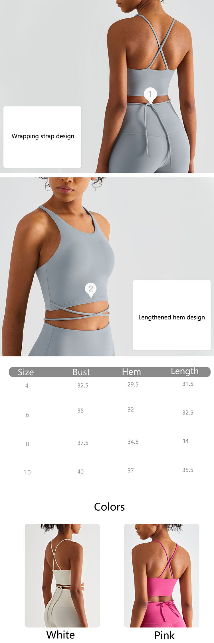 Drawing inspiration from the design of slim fit bra, it provides consumers with delicate and feminine layering