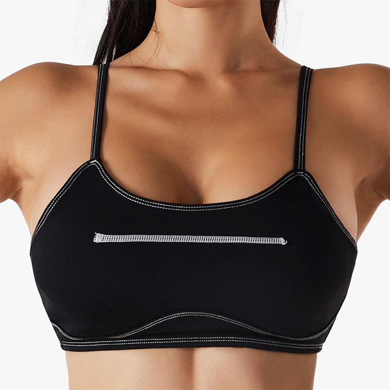 Low cut sports bra