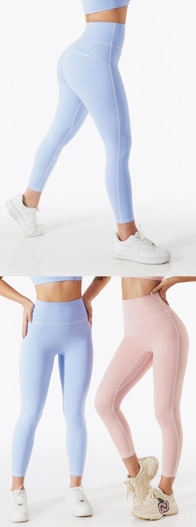 Light blue yoga pants - Activewear manufacturer Sportswear Manufacturer HL