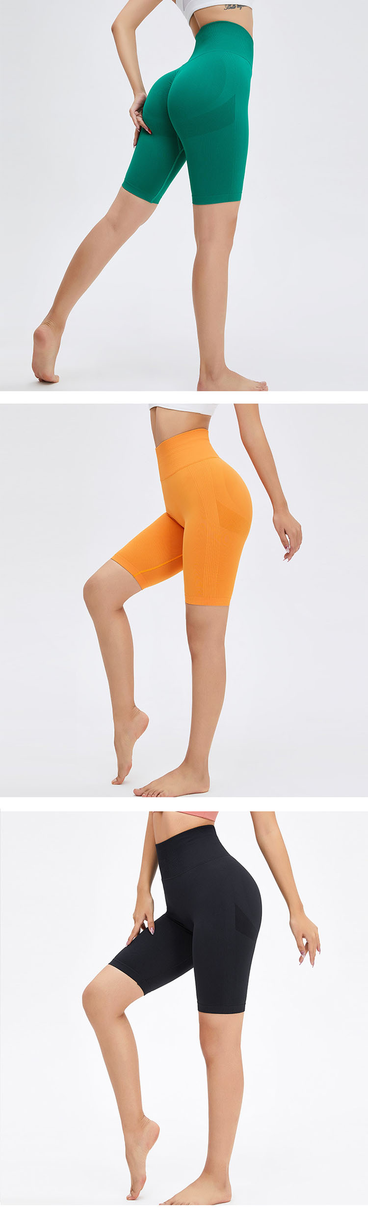 The hip-lifting design is breathable and moisture-wicking to create a sexy buttocks.