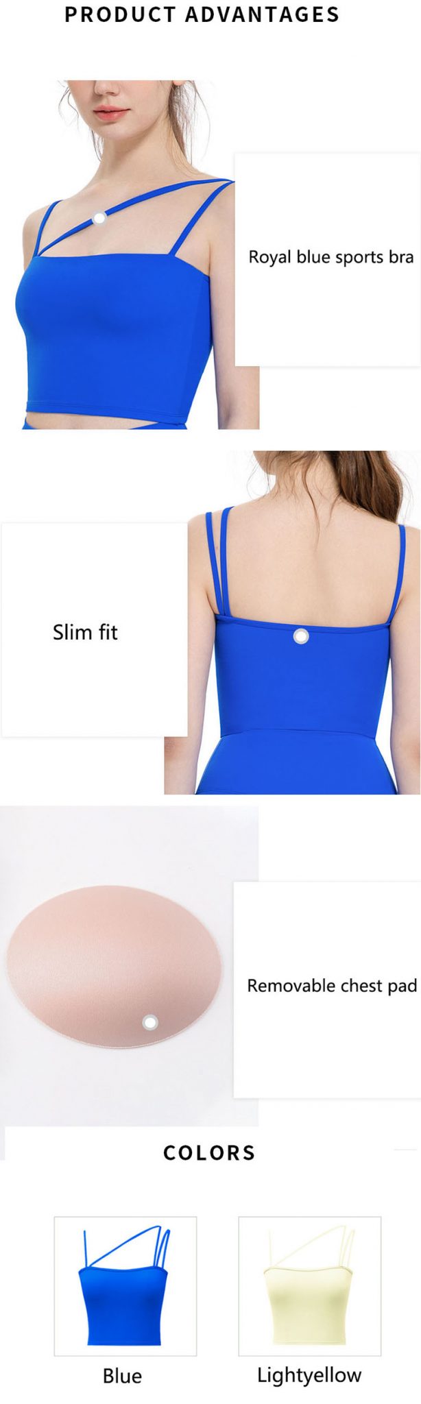 royal blue sports bra nike