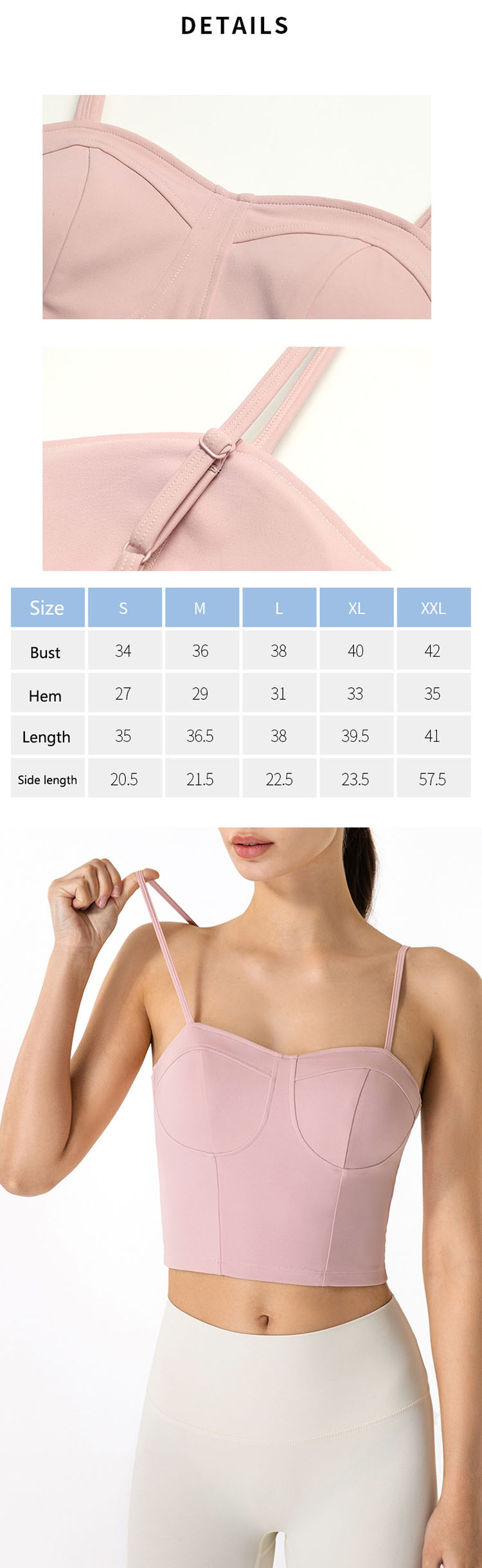 The outer-wearing structure of underwear can create a full breast shape.