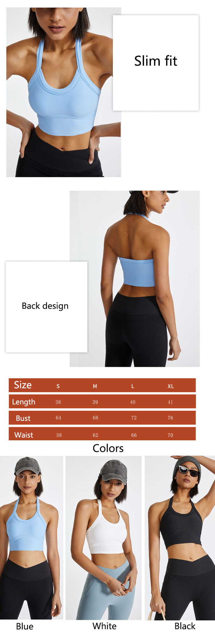 The ribbed sports bra of the new season is worth noting the design of the ribbed edge.